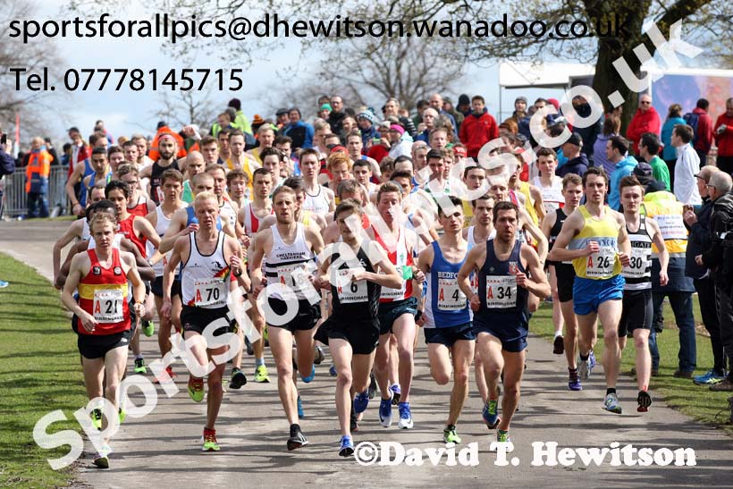 Senior mens English National 12 Stage Road Relay, 2016 English National 12 and 6 Stage Road Relays, Sutton Coldfield, Birmingham. Photo: David T. Hewitson/Sports for All Pics
